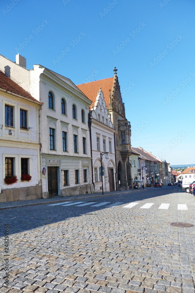Street in the center of Kutna Hora, Czech republic