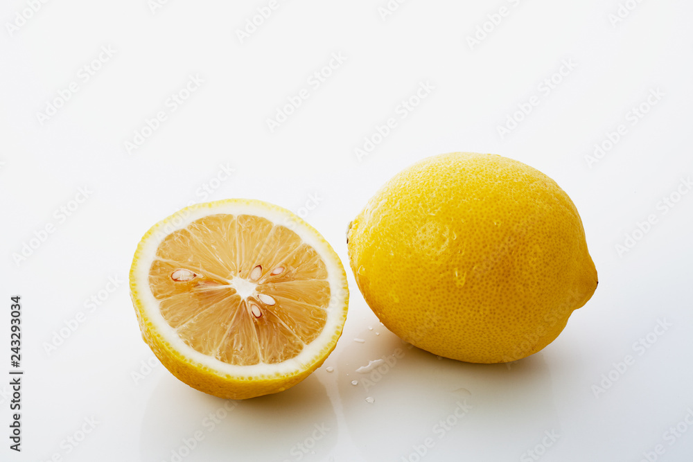 lemon on white background lemon on white background