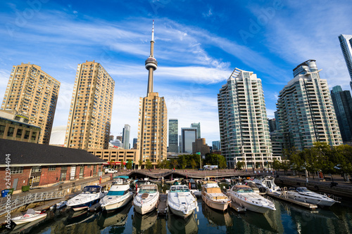 View of Toronto from the marina