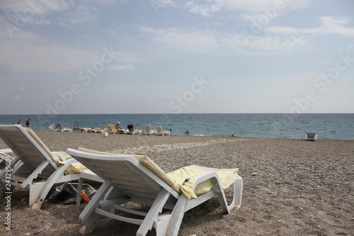 lounger on the beach