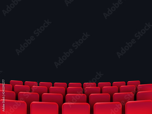 Cinema seats isolated