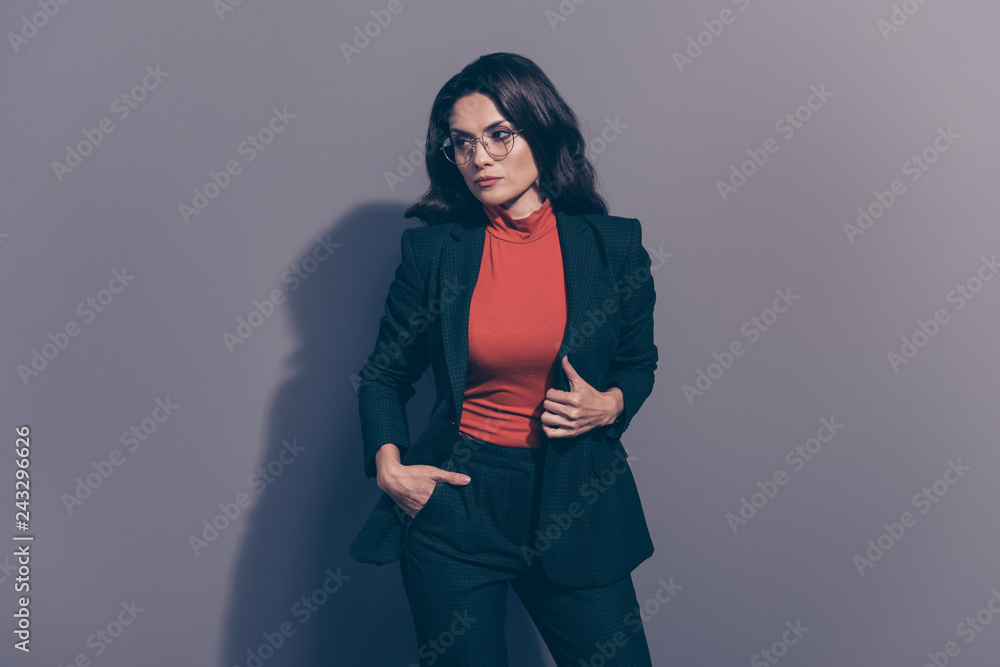 Portrait of her she nice-looking elegant classy chic content wav Portrait of her she nice-looking elegant classy chic content wav