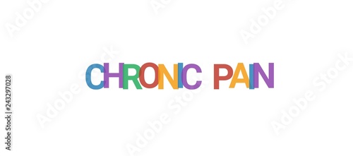 Chronic pain word concept