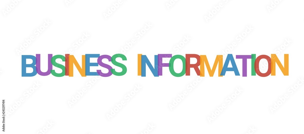 Business Information word concept Business Information word concept