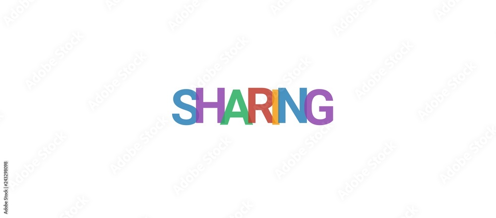 Sharing word concept Sharing word concept