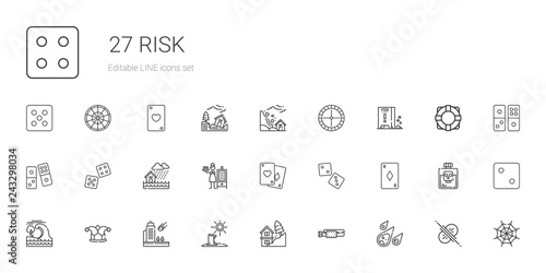 risk icons set
