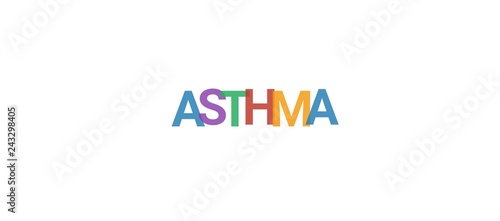 Asthma word concept