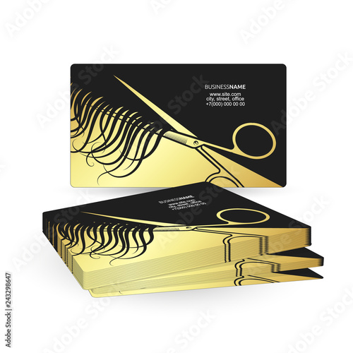 Business card for a beauty salon