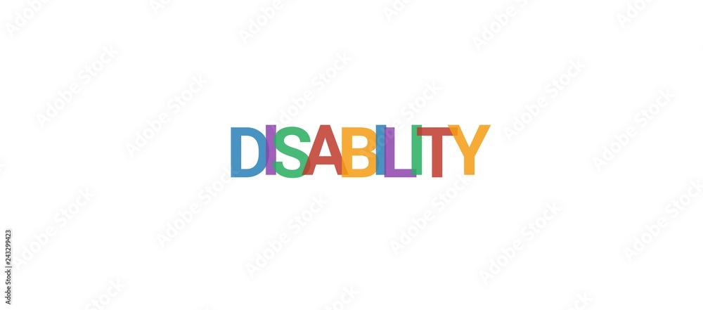 Disability word concept Disability word concept