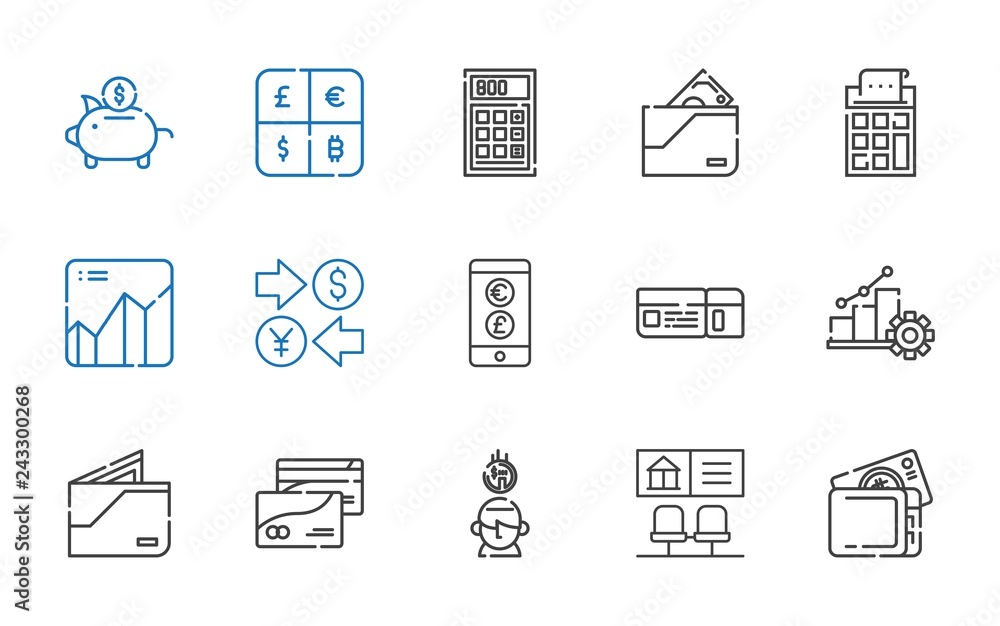 economy icons set economy icons set