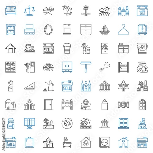 house icons set