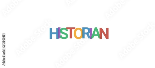 Historian word concept