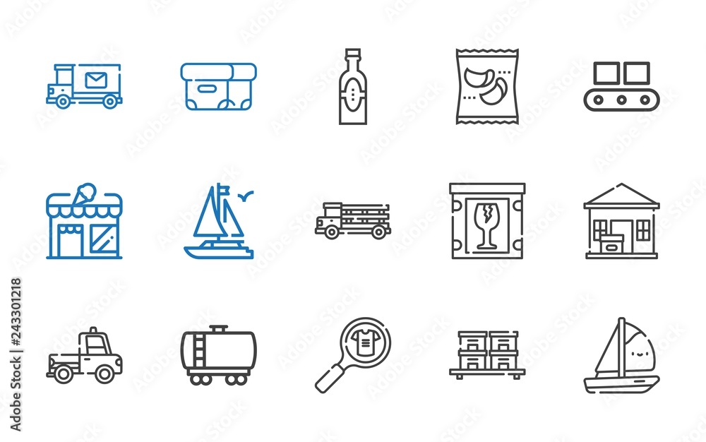 shipping icons set shipping icons set
