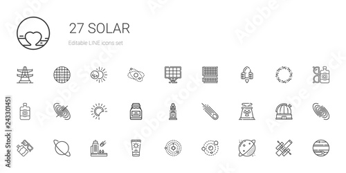 solar icons set