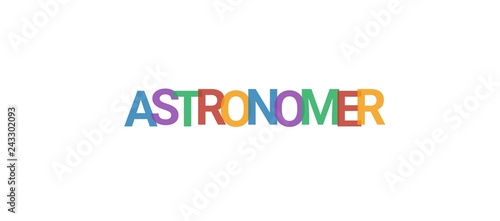 Astronomer word concept