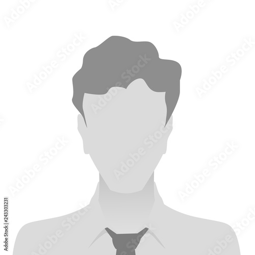 Person gray photo placeholder man