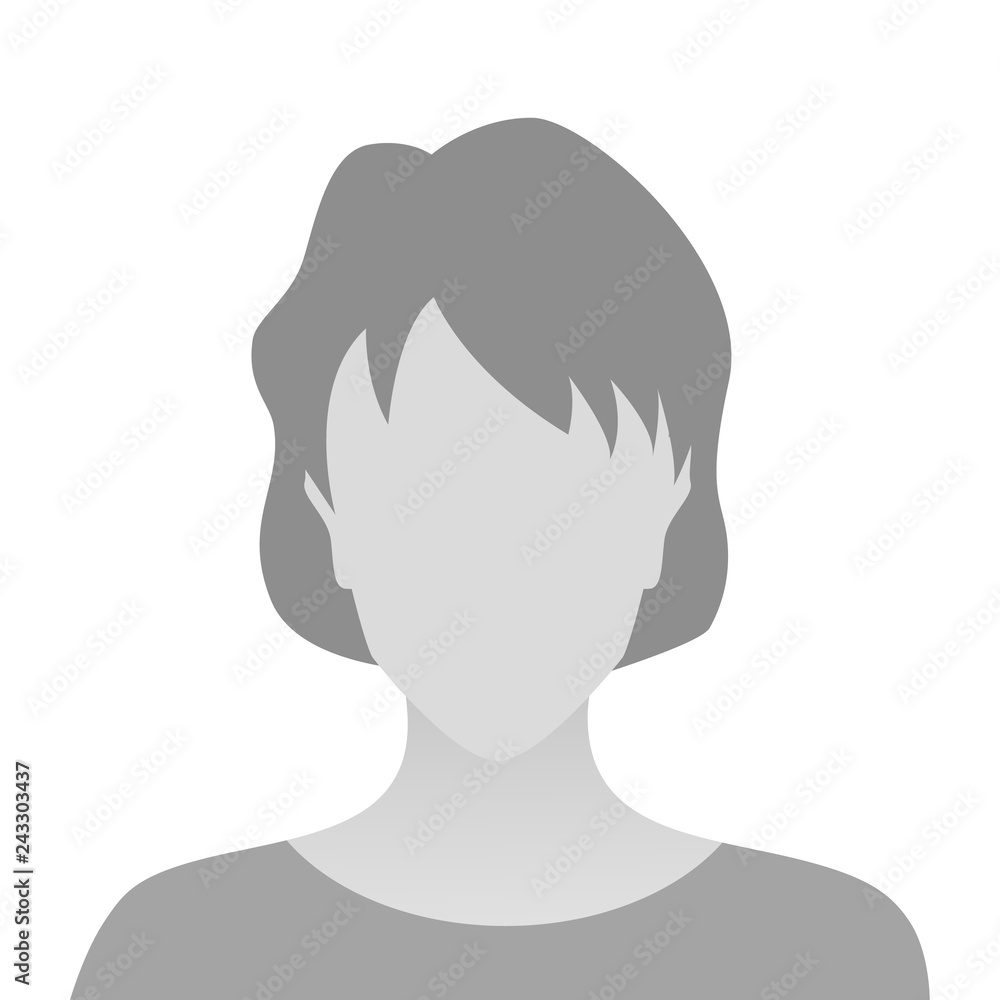 Person gray photo placeholder woman