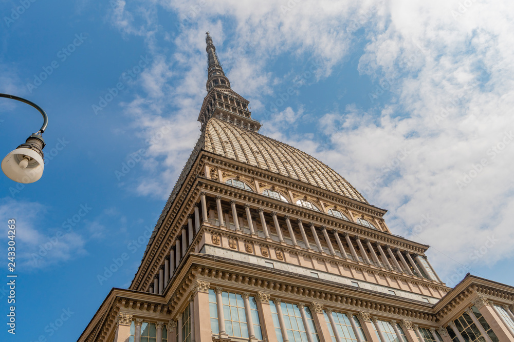 Tower of the Mole Antonelliana in Turin, Italy