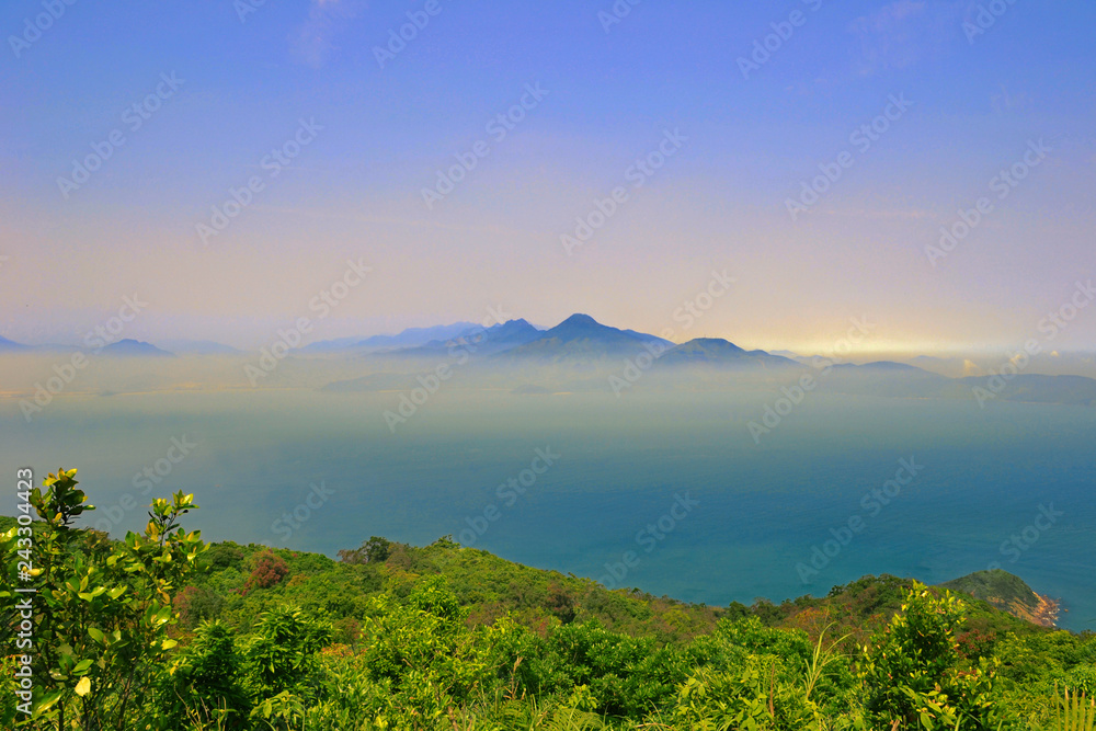 Stunning view of a beautiful mountain landscape in Da Nang, Vietnam.