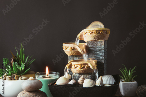 Photography Portable indoor fountain for good Feng Shui in Your Home concept