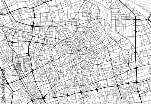 Photography Area map of Shanghai, China