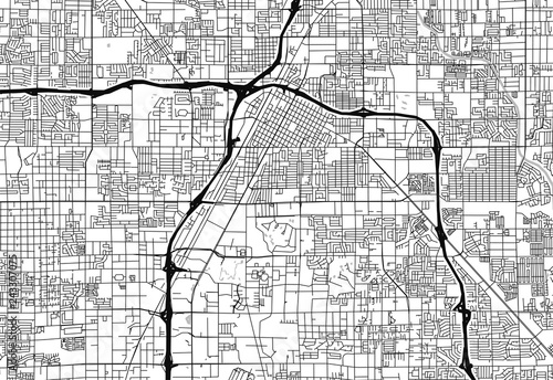 Area map of Las Vegas, United States