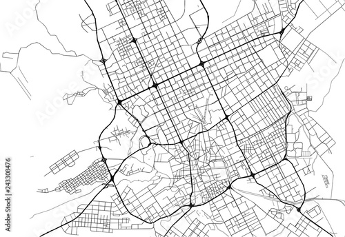Area map of Riyadh, Saudi Arabia