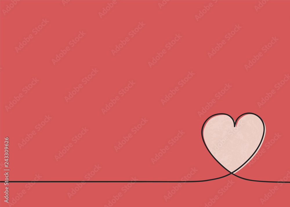Background with cute hand drawn heart for Mother's Day, Women's Day and Valentine's Day. Vector Background with cute hand drawn heart for Mother's Day, Women's Day and Valentine's Day. Vector