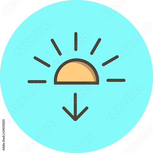Vector Sundown Icon