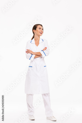 Full length of a confident young woman doctor