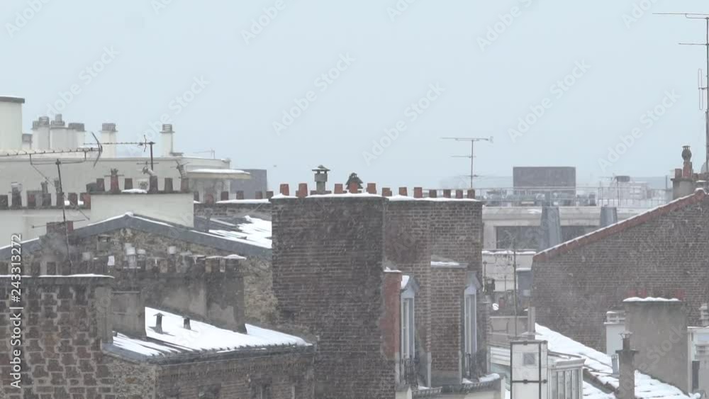 Paris Toit neige Paris Toit neige