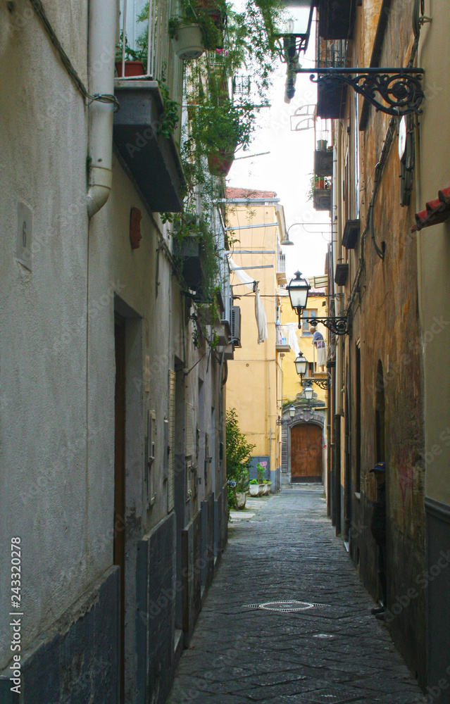 Fototapeta premium narrow street in Sorrento, Italy