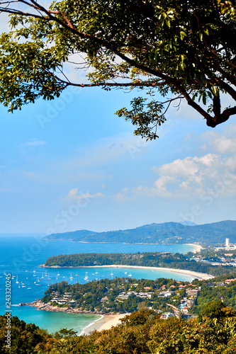 View on patong beach, phuket in thailand