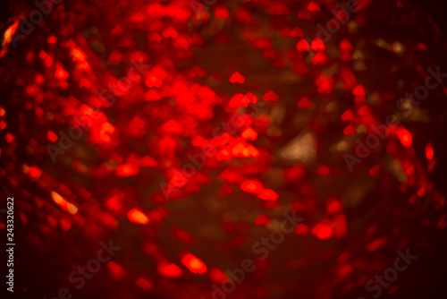 Valentine's Day blurred background with hearts, with highlights