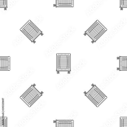Home oil radiator icon. Outline illustration of home oil radiator vector icon for web design isolated on white background