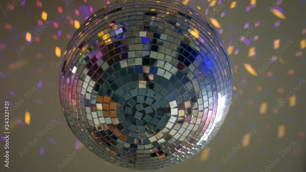 Obraz premium big disco ball in the dark
