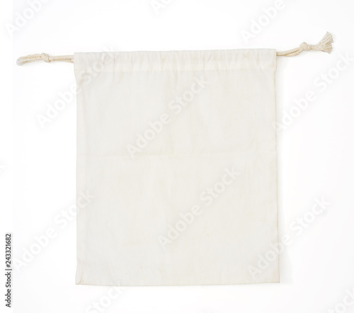 Photography Canvas bag on white