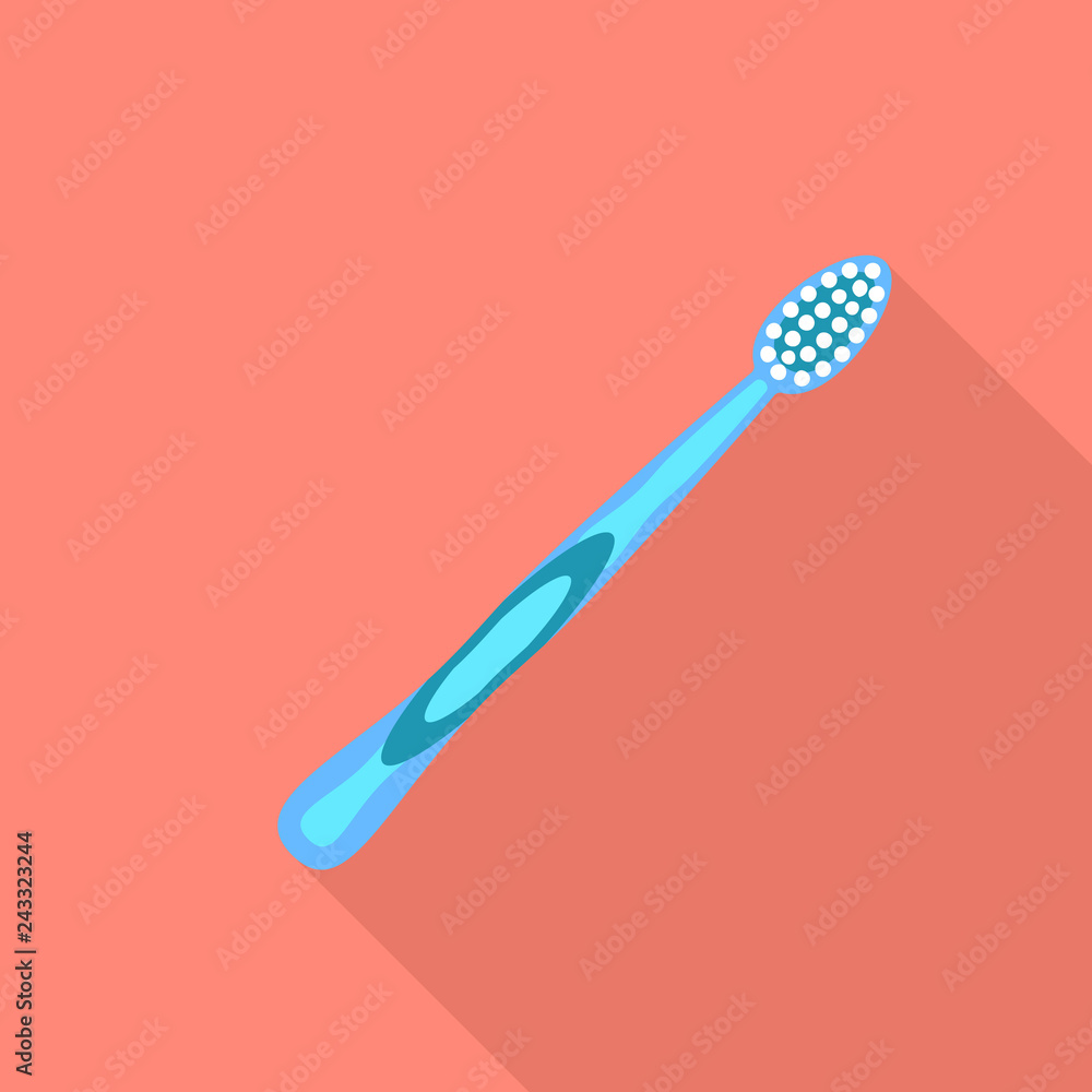 Small toothbrush icon. Flat illustration of small toothbrush vector icon for web design Small toothbrush icon. Flat illustration of small toothbrush vector icon for web design