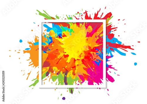 abstract splatter art paint texture background design. illustration vector design background