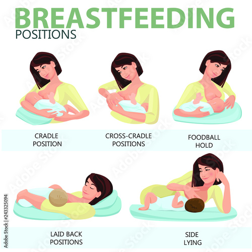 Breastfeeding position.  photo