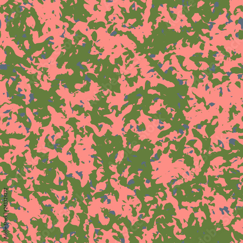 UFO camouflage of various shades of blue, green and pink colors