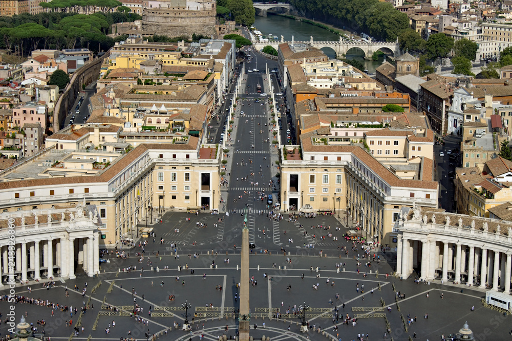 Saint Peter’s Square Rome Italy - Aerial view