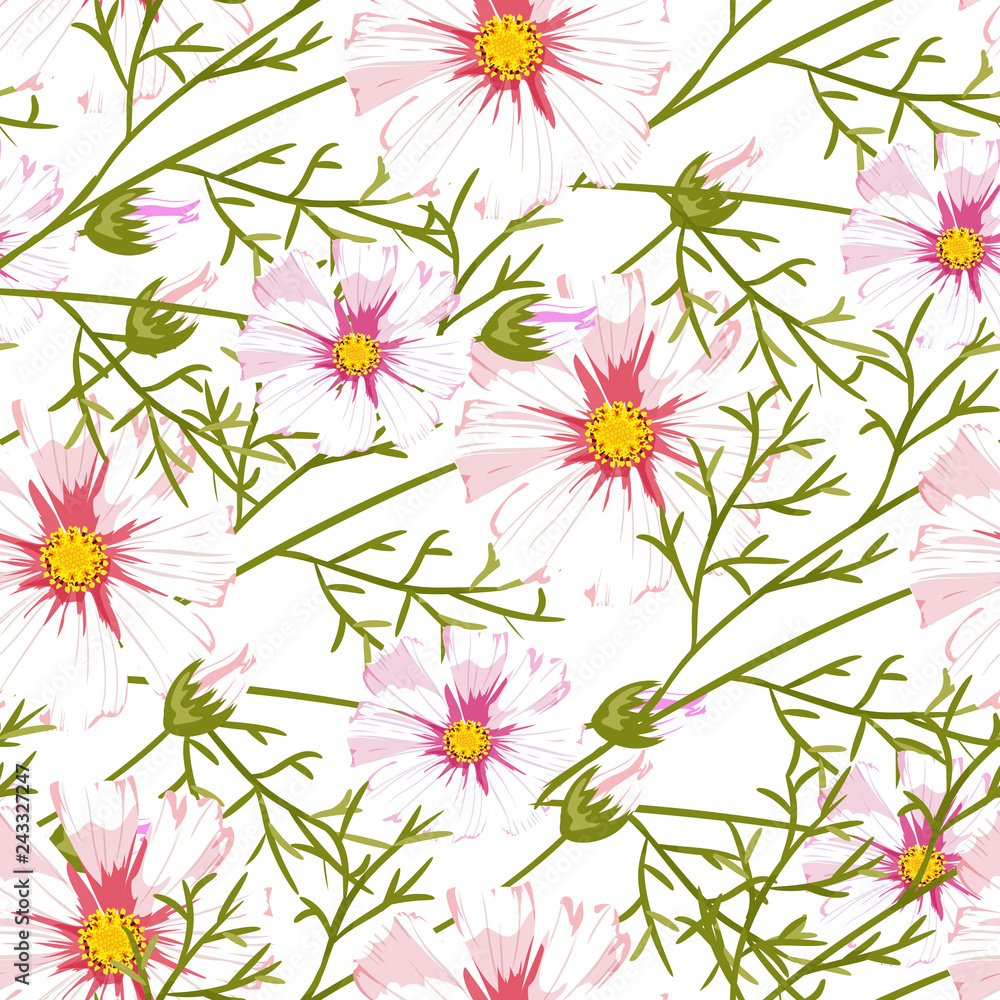 Floral pattern chammomile. Florals vector surface design. Floral pattern chammomile. Florals vector surface design.