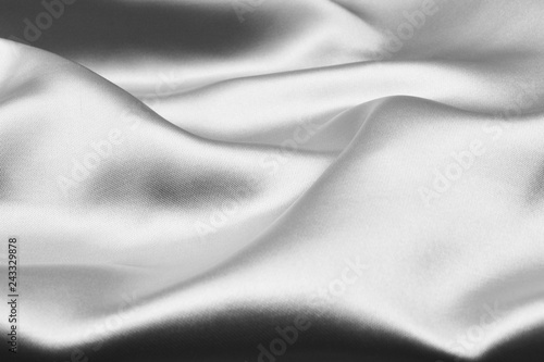 Silver wavy silk background texture