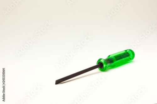 green screwdriver with shadow