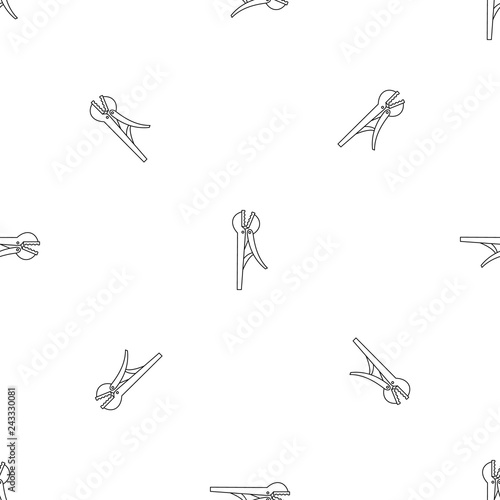 Pliers icon. Outline illustration of pliers vector icon for web design isolated on white background