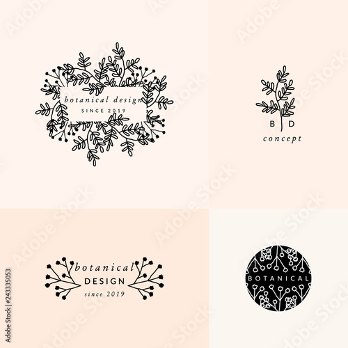 Botanical Logo Design Templates