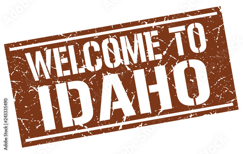 welcome to Idaho stamp
