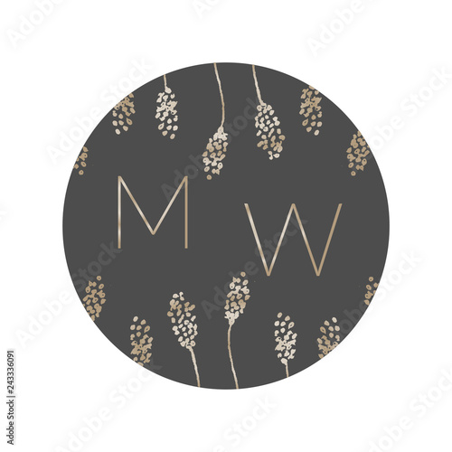 Botanical Logo Monogram Design Templates