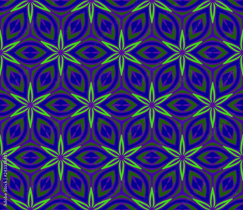 Fototapeta premium Vector Geometric Ethnic Ornament. For Fashion Interiors Design, Wallpaper, Textile Industry
